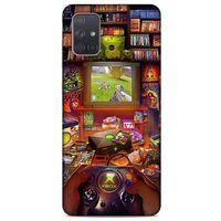 Retro (47) Desen Crystal Flex Kılıf Renkli Samsung Galaxy A71 Kılıf