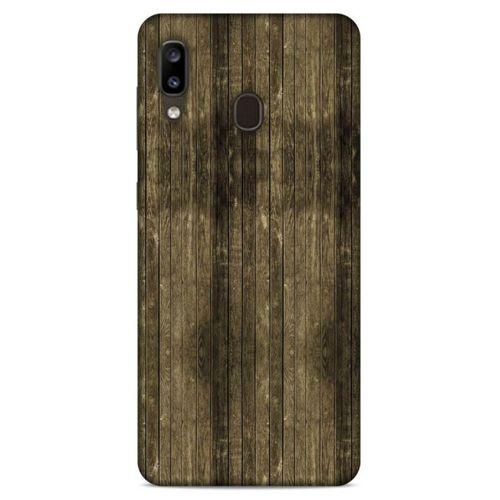 Lopard Samsung Galaxy A20 Uyumlu Kılıf Wood'X (20) Koruyucu Kılıf Desenli