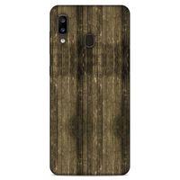 Lopard Samsung Galaxy A20 Uyumlu Kılıf Wood'X (20) Koruyucu Kılıf Desenli