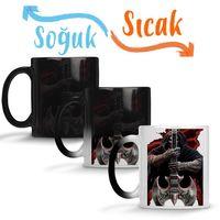 Rock Roll Müzik Gitar 05 Sihirli Kupa Bardak Porselen