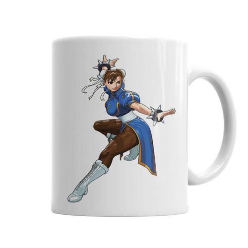 Street Fighter Chun Li Blue Kupa Bardak Porselen