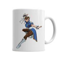 Street Fighter Chun Li Blue Kupa Bardak Porselen