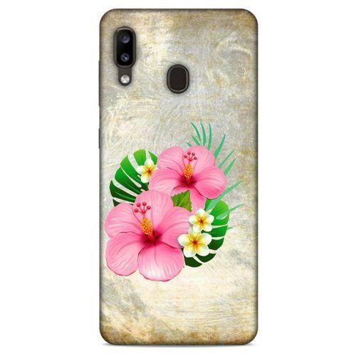 Lopard Samsung Galaxy A20 Uyumlu Kılıf Bahar (17) Tasarım Kılıf Pembe Yeşil