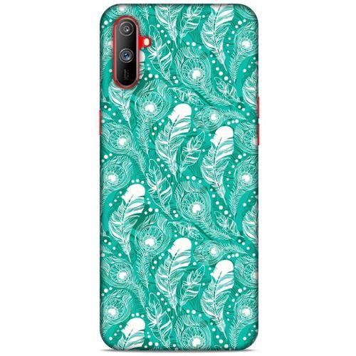 Oppo Realme C3 Kılıf Desenli Özel Seri Tüyler (45) Liquid Air Kılıf