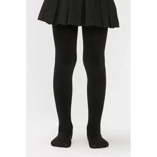 Kız Çocuk Pamuklu Külotlu Çorap Siyah