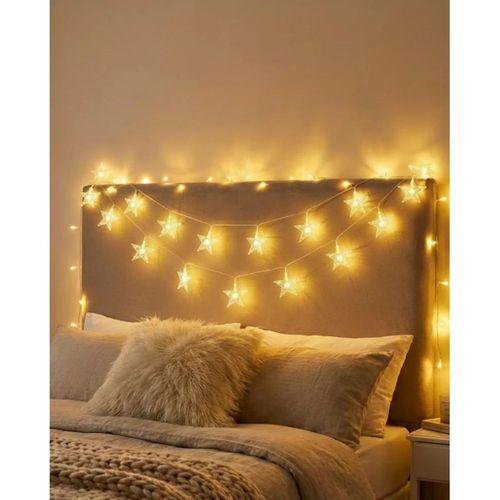 Dekoratif Yıldız Led Aydınlatma 5 Metre Sabit Işık İç Mekan Kullanım