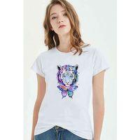 Watercolor Tiger Kadın Beyaz Tshirt