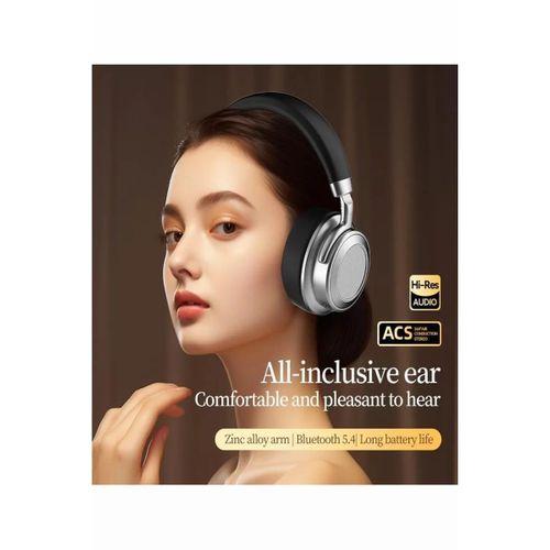 Metal Kulak Üstü Kablosuz Bluetooth Kulaklık Hybrid Anc Type-c Hızlı Şarj Bluetooth 6.0