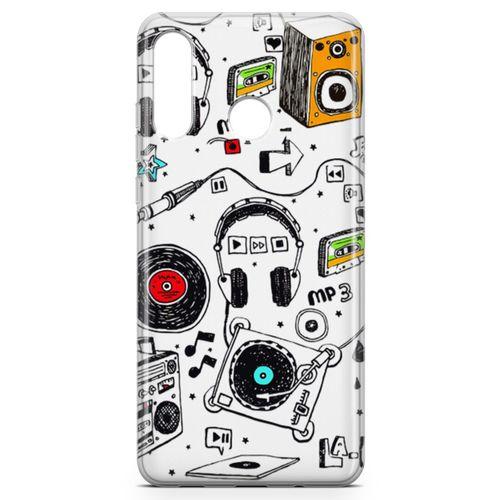 Huawei P30 Lite Kılıf Plak Kulaklık Hoparlör Arka Kapak Koruma Desenli Full Koruyucu