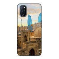 Oppo A92 Uyumlu Kılıf Azarbaijan (11) Tam Koruma Ateş Kuleleri