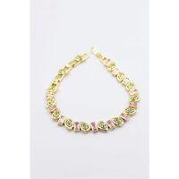 Taşlı Xuping Bileklik - Altın