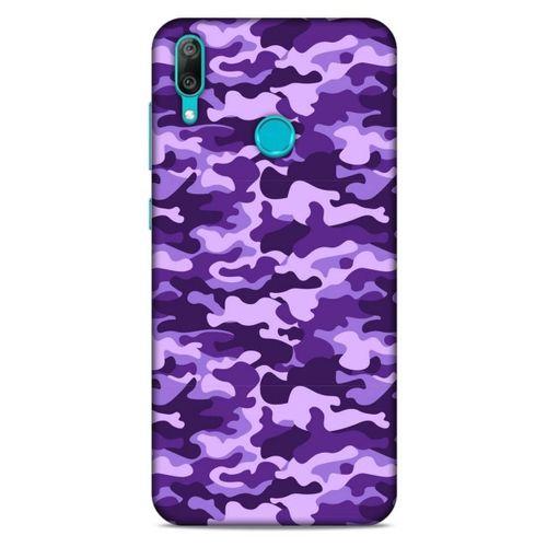 Huawei Y7 Prime 2019 Uyumlu Kılıf Mor Delisi (13) Silikon Kap Kamuflaj