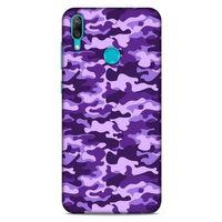 Huawei Y7 Prime 2019 Uyumlu Kılıf Mor Delisi (13) Silikon Kap Kamuflaj