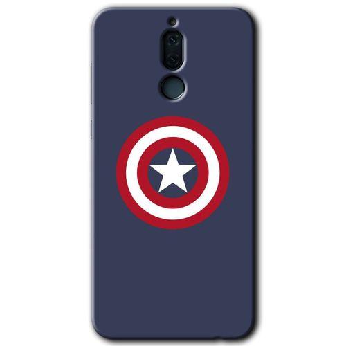 Huawei Mate 10 Lite Kılıf HD Desen Baskılı Arka Kapak + Temperli Cam - Captain!