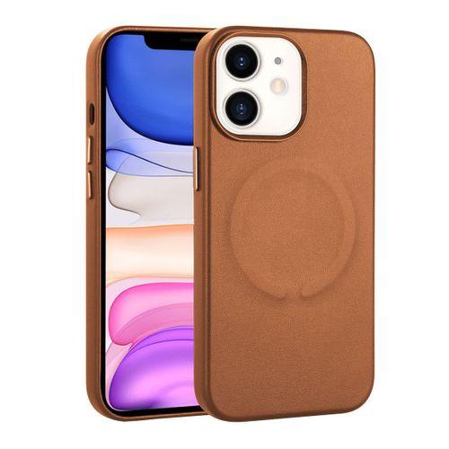 Apple iPhone 11 Kılıf PU Deri M-safe Wireless Şarj Özellikli Zore Derix Kapak