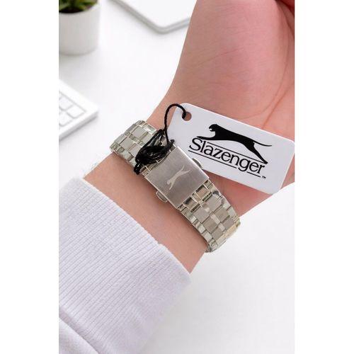 Slazenger İtalyan Tasarım Bileklik Hediyeli 2 Yıl Garantili 10 Atm Çelik Erkek Kol Saat ESL.2483.02
