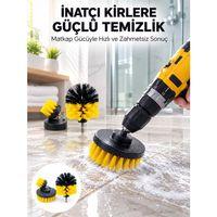 Yüksek Devirde Etkili Temizlik Sağlayan Matkap Ucu Fırça Seti