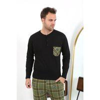 Erkek Uzun Kol Penye Siyah Pijama Takımı