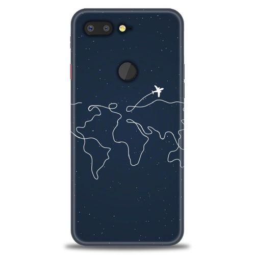 General Mobile GM 9 Pro Kılıf HD Baskılı Kılıf - Uçak ve Dünya + Tam Ekran Koruyucu