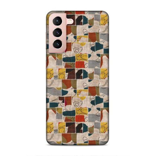 Samsung Galaxy S21 Uyumlu Kılıf Romans (9) Kılıf Sarı Lacivert