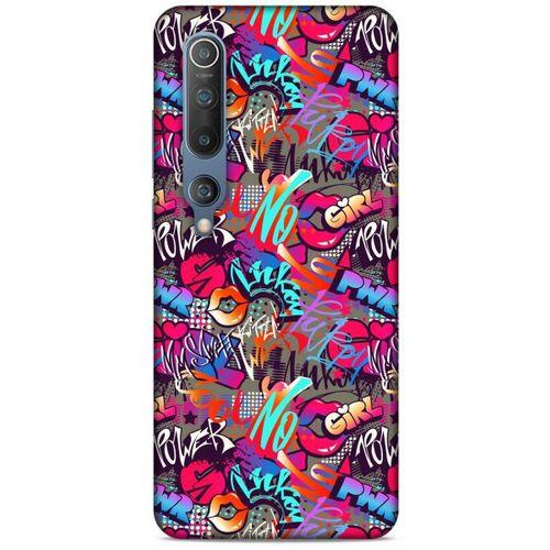 Graffitix (8) Desenli Silikon Kapak Xiaomi Mi 10 Kılıf