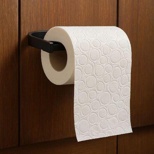 Modern Siyah Tuvalet Kağıtlığı Duvar Tipi Minimal Tasarım Peçetelik