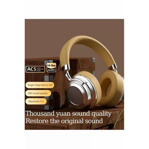 Metal Kulak Üstü Kablosuz Bluetooth Kulaklık Hybrid Anc Type-c Hızlı Şarj Bluetooth 6.0