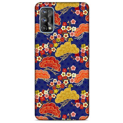 Oppo Realme 7 Pro Kılıf Japonya (50) Shockproof Kılıf Renkli Çiçekler