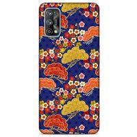 Oppo Realme 7 Pro Kılıf Japonya (50) Shockproof Kılıf Renkli Çiçekler