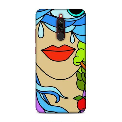 Xiaomi Redmi 8 Uyumlu Kılıf Face'X 2 Kabı Kırmızı Ruj