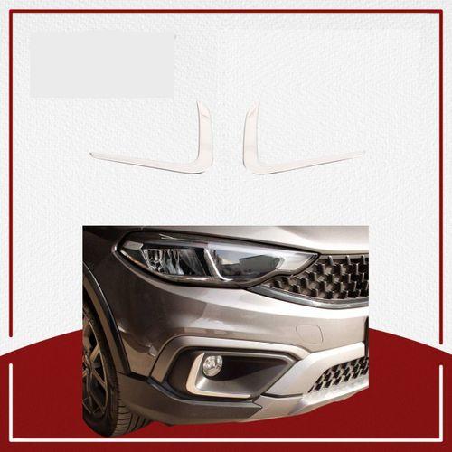 Fiat Uyumlu Egea Cross 2020- Sis Far Çerçevesi Paslanmaz Çelik