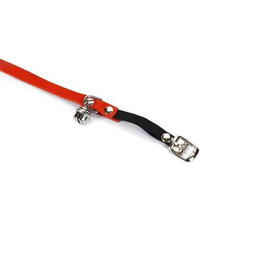 Beeztees Kedi Boyun Tasması, Süet, Kırmızı, 24-29cm