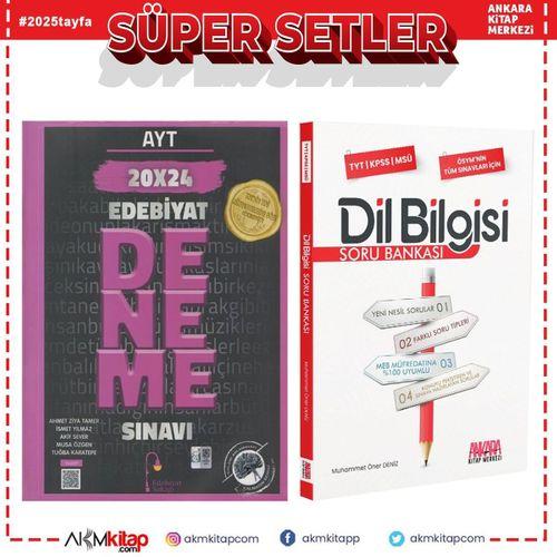 Edebiyat Sokağı AYT Edebiyat Deneme ve AKM Dil Bilgisi Soru Bankası Seti 2 Kitap
