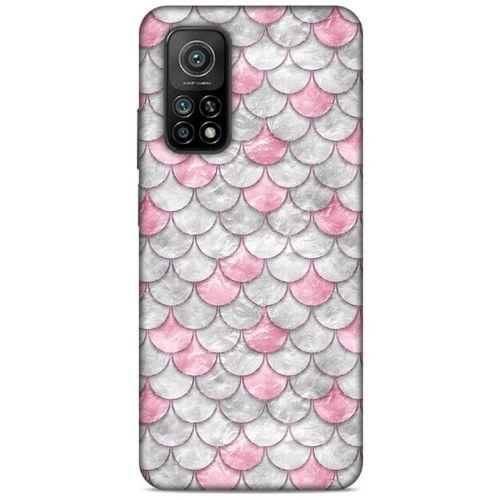 Mermer Desenli (30) Tema Silicone Case Toz Pembe Xiaomi Mi 10T 5G Kılıf