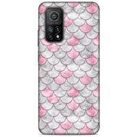 Mermer Desenli (30) Tema Silicone Case Toz Pembe Xiaomi Mi 10T 5G Kılıf