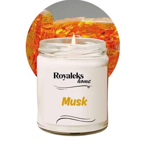 Doğal Özel Seri Kokulu Dekoratif Kavanoz Mum 210 cc - Musk Esansı - RYL