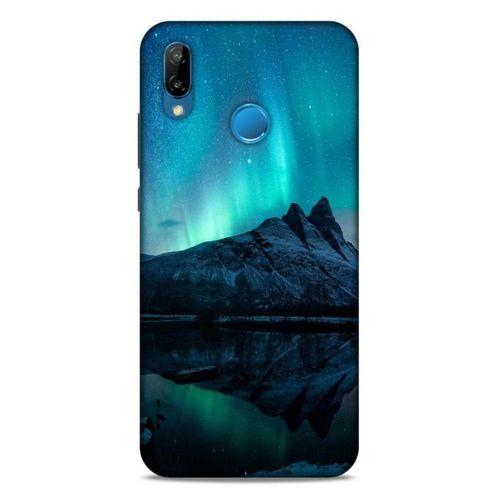 Lopard Huawei P20 Lite Uyumlu Kılıf Gece'S (35) Fit Design Kılıf Kuzey Işıkları