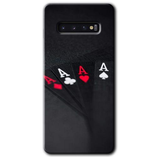 MRCİLETİSİM MRCİLETİSİM Samsung Galaxy S10 Kılıf HD Desen Baskılı Arka Kapak + Temperli Cam - Full As