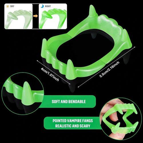 Eğitici Oyuncak Karanlıkta Parlayan Fosforlu Çift Damak Takma Vampir Dişi