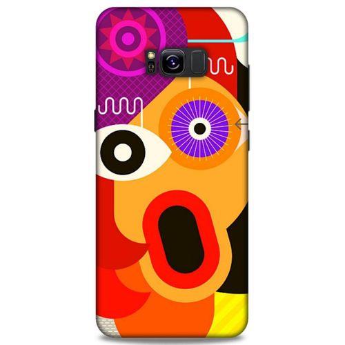Lopard Samsung Galaxy S8 Plus Uyumlu Kılıf Soyut Sanat (12) Desenli Koruyucu Silikon