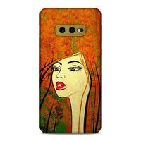 Lopard Samsung Galaxy S10e Uyumlu Kılıf Sürreal Yüzler ♀ (30) Silicone Case Desenli