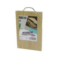 İ22-200 Lüks Ahşap Bambu Kesim Panosu 20x30x1 7cm Metal Kulplu