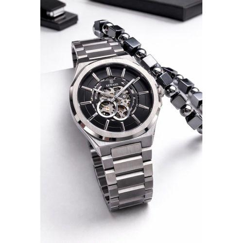 Reward Otomatik İç Fonksiyonlar Aktif 50 Mt Suya Dayanıklı Çelik Kordn Erkek Kol Saati VS.BLKT.0865