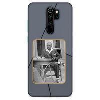 Xiaomi Redmi Note 8 Pro Kılıf Atatürk (31) TPU Kılıf Koyu Gri