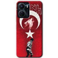 Vivo Y16 Kılıf HD Desen Baskılı Arka Kapak - Bozkurt Atam