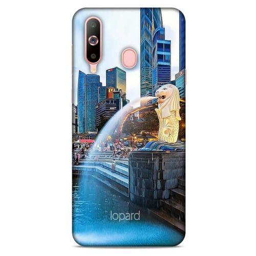Samsung Galaxy A60 Kılıf Dünya Mimarisi (47) Crystal Flex Kılıf Merlion Singapur