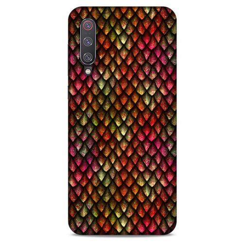 Xiaomi Mi 9 Kılıf Dragons (8) Baskılı Kılıf Ejderha Deri Pembe
