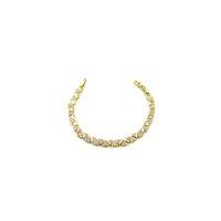 Taşlı Üçgen VİP Bileklik - Altın