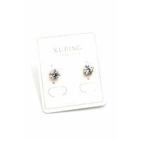 Büyük Boy Tek Taş Küpe - Altın