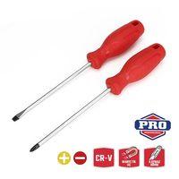 WORKPRO WP200500 2 Parça Yıldız/Düz CR-V Manyetik Profesyonel Tornavida Seti